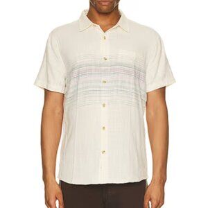 Revolve Men Marine Layer Resort Short Sleeve Stretch Selvage Shirt Size MARGE